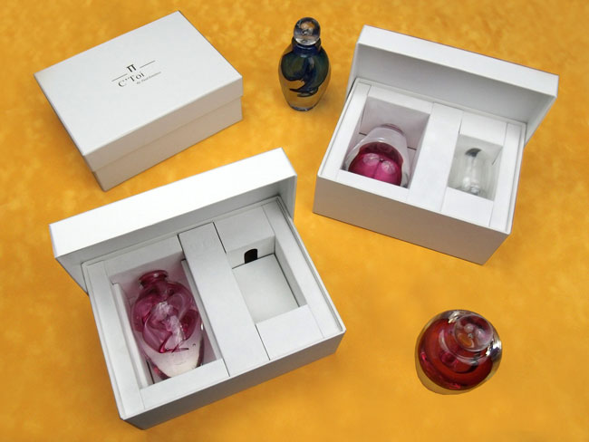 Coffrets carton avec calage carton