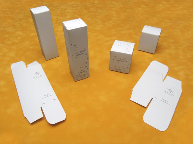 Etuis pliants carton sur-mesure sans impression ou personnalisés