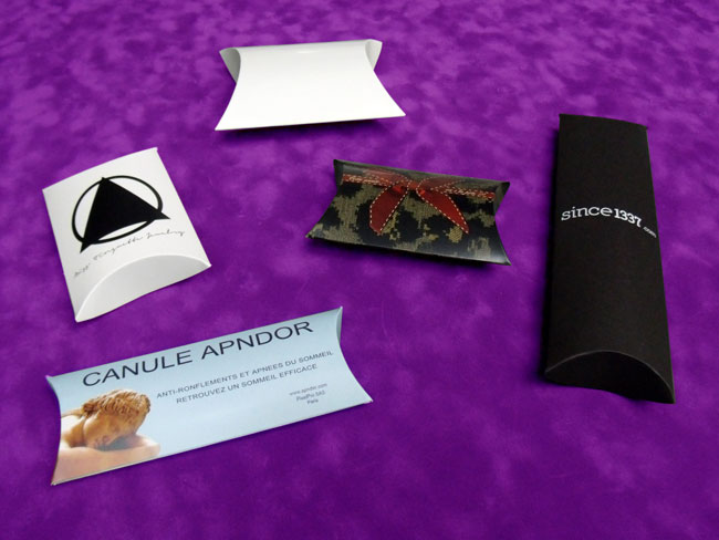 Boîte coussin avec impression ou sans personnalisation