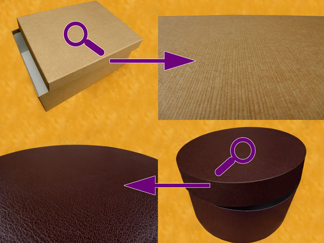 habillage et revêtement pour les coffrets luxe