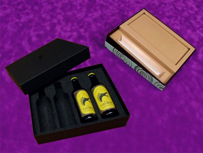 détails calages pour coffrets carton luxe