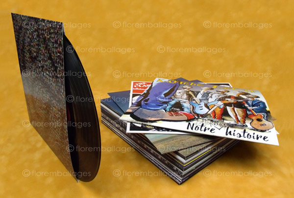 Pochette etui carton, pochette CD, pochettes CD, fourreau carton, pochette  vinyle 33t - 78t - 45t